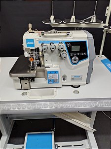 Máquina Interlok Eletrônica C/ Chip Inteligencia Artificial Motor Direct Drive - Modelo EC7-5D-SUT Jakesew (220v)