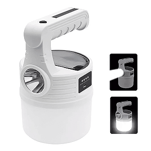Lampião Luminária Carregador Solar Camping Usb Led Lanterna P