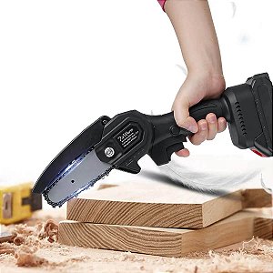 Mini Motoserra Eletrica Mao Portatil 600w 24v Corta Madeira