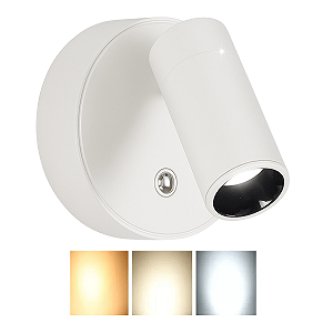 Lâmpada Luminária Led Sem Fio Recarregável Quarto Sala Arandela Direcionável Cama Cabeceira Para Leitura