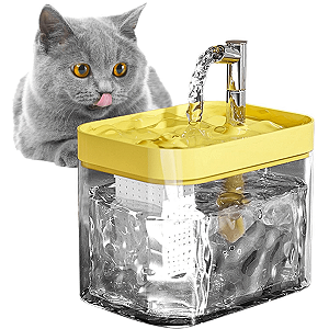 Bebedouro Fonte Agua Gatos Reservatorio 1.5 Litros Pets