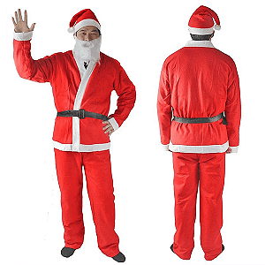 Roupa Papai Noel Completa 5 Peças Natal Natalino Fantasia