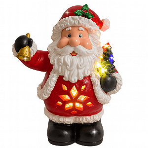 Boneco de Natal Musical Papai Noel Árvore de Natal Iluminada LED Decoração Luxo