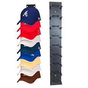 Suporte Organizador De Bonés Cabide Parede Vertical Quarto