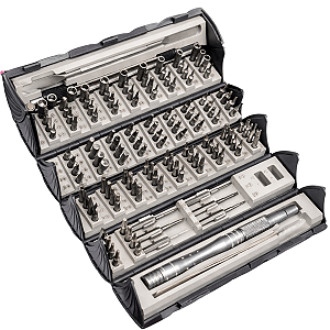 Jogo Kit Chaves Magnéticas De Precisão Profissional 128 Pcs