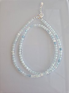 Choker - Pedra Água-Marinha