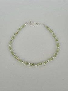Pulseira esferas - Pedra Peridoto