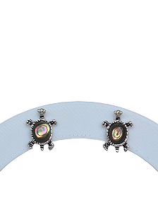 Brinco Tartaruga com pedra Abaolne