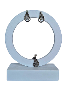 Conjunto Meia Gota Marcassita