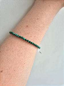 Pulseira esferas - Malaquita