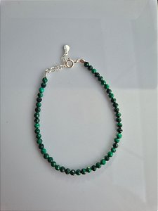 Pulseira esferas - Malaquita