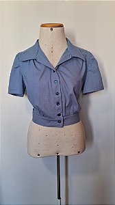 Camisa Cropped Coffee - Sob Medida