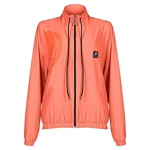 Jaqueta corta vento beach tennis feminina mormaii Laranja