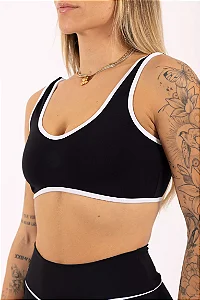 Top Bia preto e branco