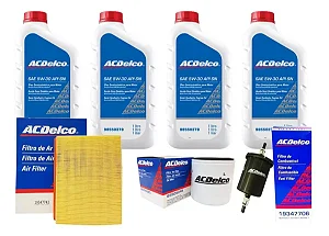 Kit Troca De Óleo Acdelco 5w30 Semi sintético E Filtros do CORSA E AGILE