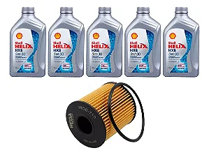 Kit Troca Óleo Shell 5w30 Mini Cooper S Cabrio 1.6 2008/2015