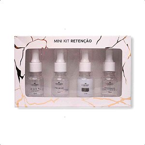 Mini Kit Retenção Cherry Lash Aqua Primer Bruma Finalizador Mini Frascos 12ml