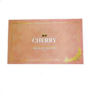 Cílios Cherry Lash W 5D Chocolate Collection Curva M Mix e Tamanho Único - Volume Egípcio