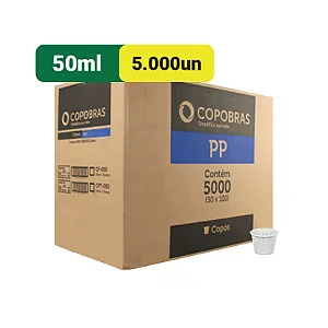 COPO DESC 50 ML COPOBRAS PP C/5000
