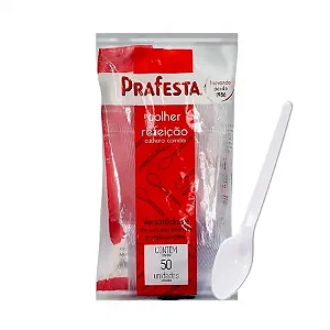 COLHER DE REFEIÇÃO CRISTAL C/50 PRAFESTA