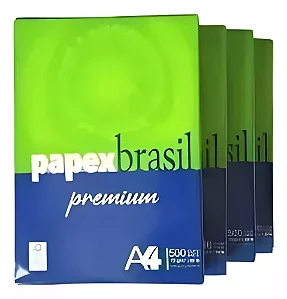 PAPEL A4 75GR PAPEX BRASIL C/500F
