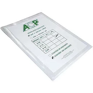 SACO PLÁSTICO OF 24X33 0,10 4 FUROS C/100 ACP