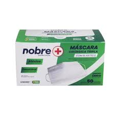 MÁSCARA DESCARTÁVEL TRIPLA C/ELAST NOBRE C/50