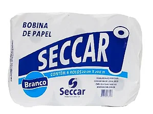 PAPEL TOALHA BOB. 6X20X200  BR 22/24G SECCAR