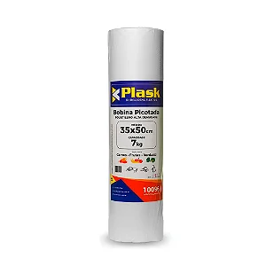 BOBINA PLASTICA PICOTADA PLASK 35X50 P/07KG