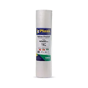 BOBINA PLASTICA PICOTADA PLASK 40X60 P/10KG