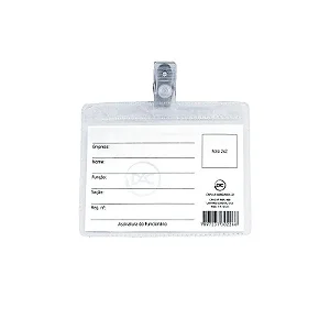 PLASTICO P/ CRACHA 10,5 X7,5 C/100 HORIZ