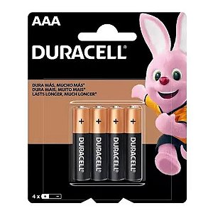 PILHA AAA DURACELL C/4