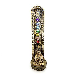 Porta Incensos Sete Chakras com Buda Nirvana
