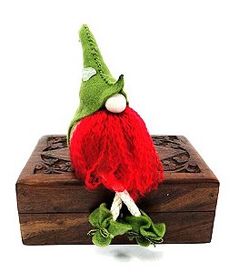 Duende Arco-Íris Verde (11cm)