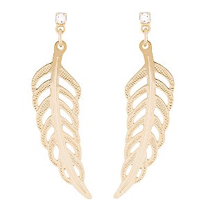 Brinco Pena com Cristal (37mm)