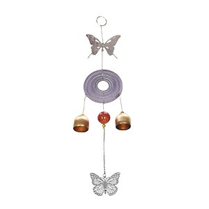 Sino dos Ventos com Borboletas em Metal (38cm)