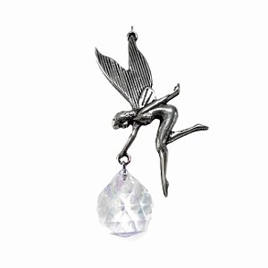 Móbile Fio de Luz Fada com Esfera de Cristal (40cm)