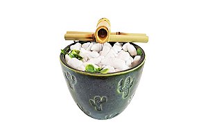 Fonte de Água em Cerâmica Cactus com Relevo (27cm)