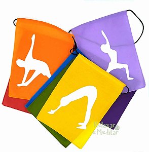 Bandeiras Coloridas Posições de Yoga (Grande)