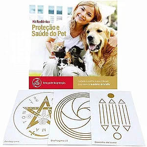 Kit de Placas Radiônicas Proteção e Saúde do Pet