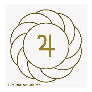 Placa Radiônica Turbilhão com Júpiter (PVC)