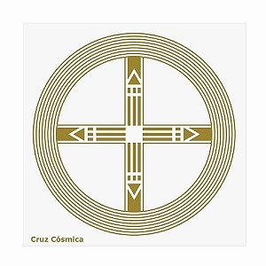 Placa Radiônica Cruz Cósmica (PVC)