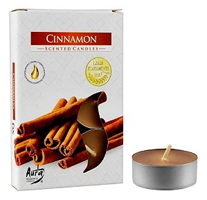 Vela Perfumada T'Light com 6 unidades (Canela)