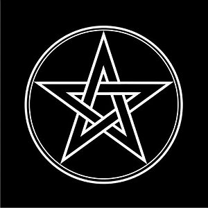 Toalha para Altar e Tarô Pentagrama (70x70cm)