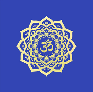 Toalha para Altar e Tarô Símbolo OM (70x70cm)