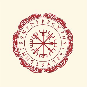 Toalha para Altar e Tarô Runica (70x70cm)