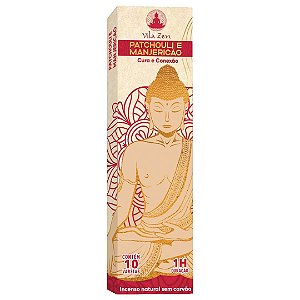 Incenso Natural Patchouli e Manjericão Sem Carvão (Cura e Conexão)