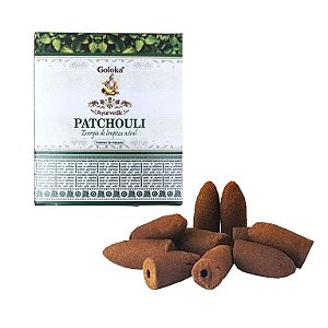 Incenso Cone Goloka Ayurvedic (Energia de Limpeza Astral) Patchouli