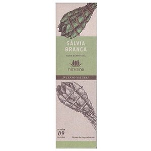 Incenso Natural Sálvia Branca 100% Natural (9 Varetas)