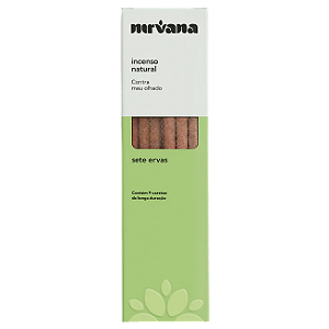 Incenso Natural Sete Ervas 100% Natural (9 Varetas)